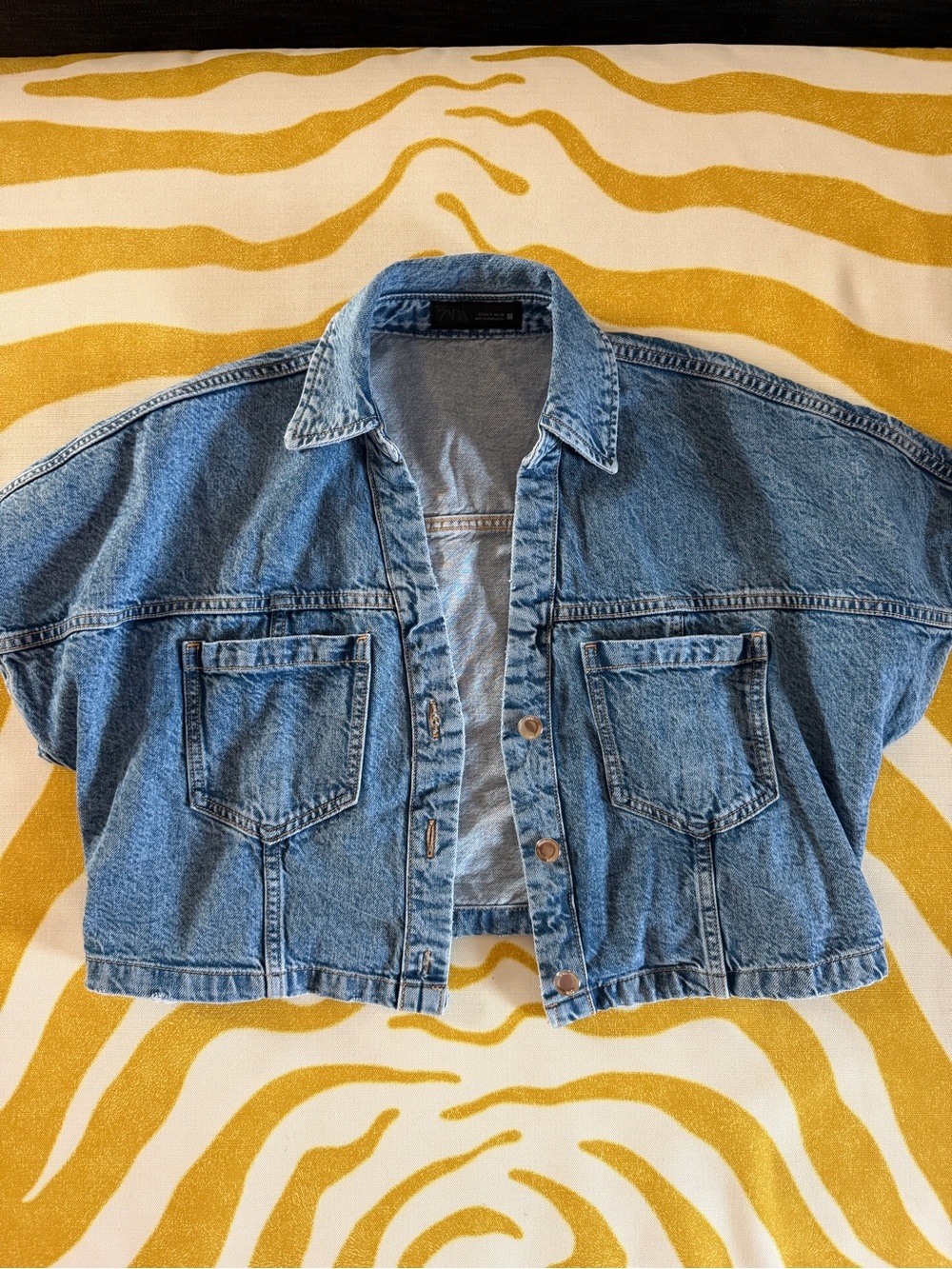 Zara short denim shirt - Picture 4 of 5
